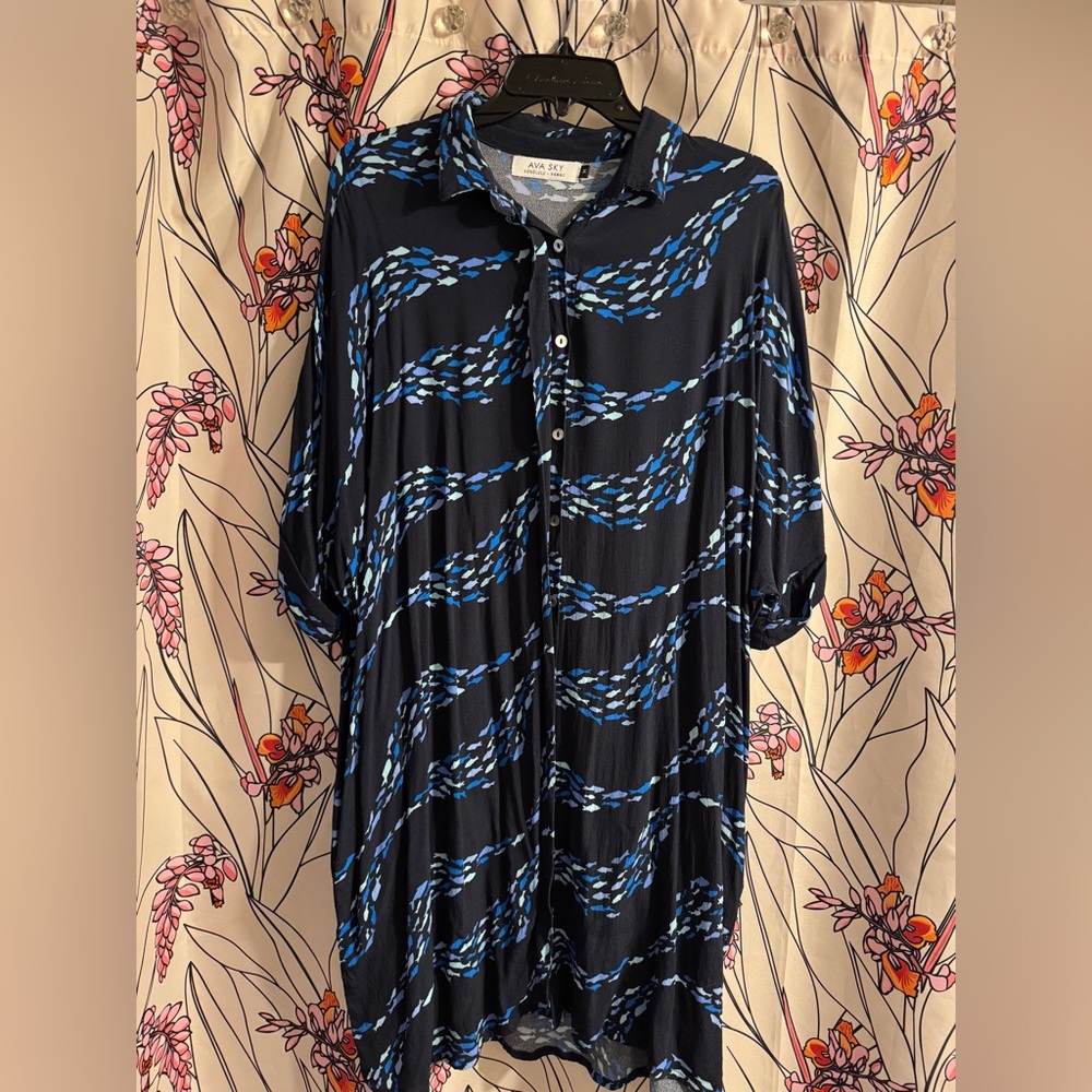 Ava Sky Dress Azure Short